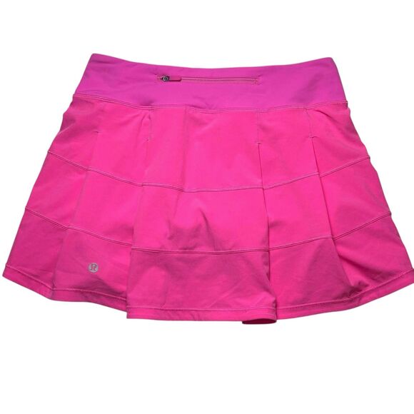 Lululemon Pace Rival Skirt Long Pink Highlight - Picture 4 of 9